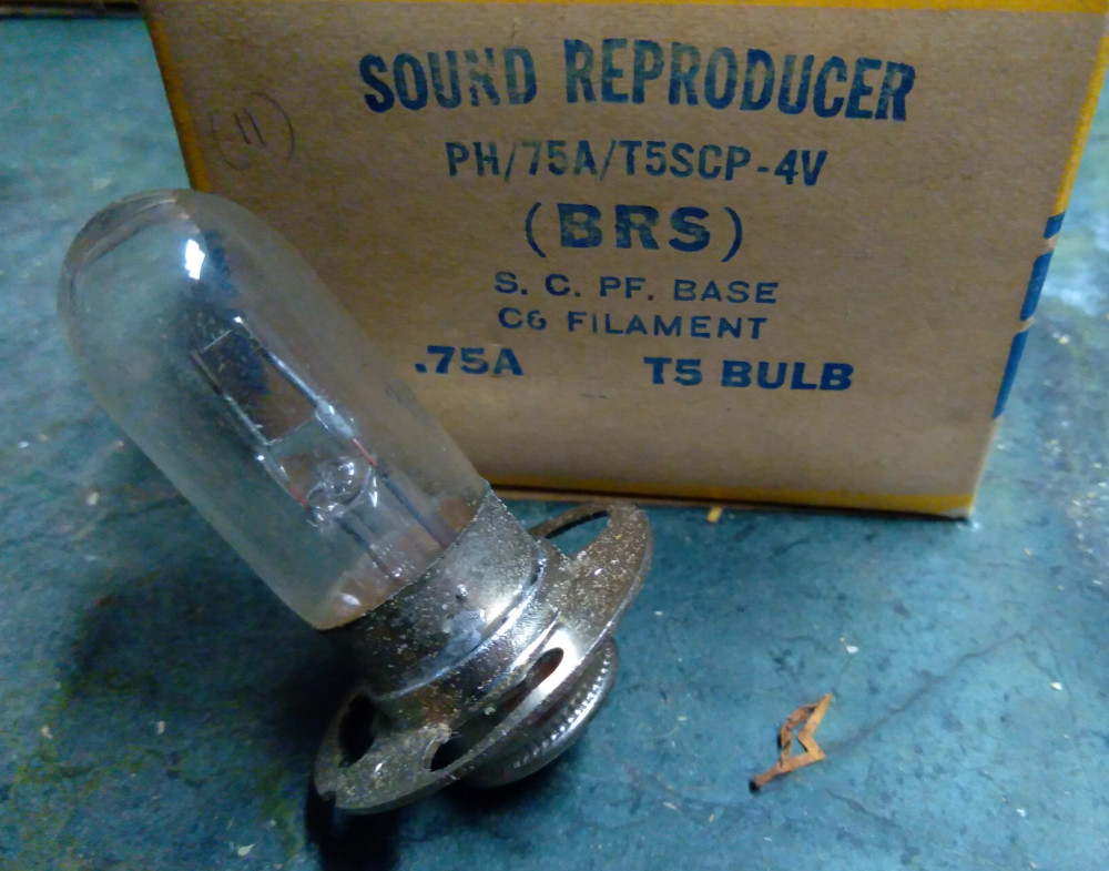 GE sound reproducer lamp BRS